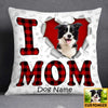Personalized Love Dog Mom Pillow JR115 24O34 1