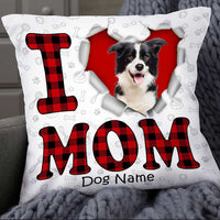 Personalized Love Dog Mom Pillow JR115 24O34 thumb 1