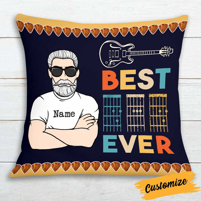 Personalized Guitar Dad Pillow JR111 95O34 1