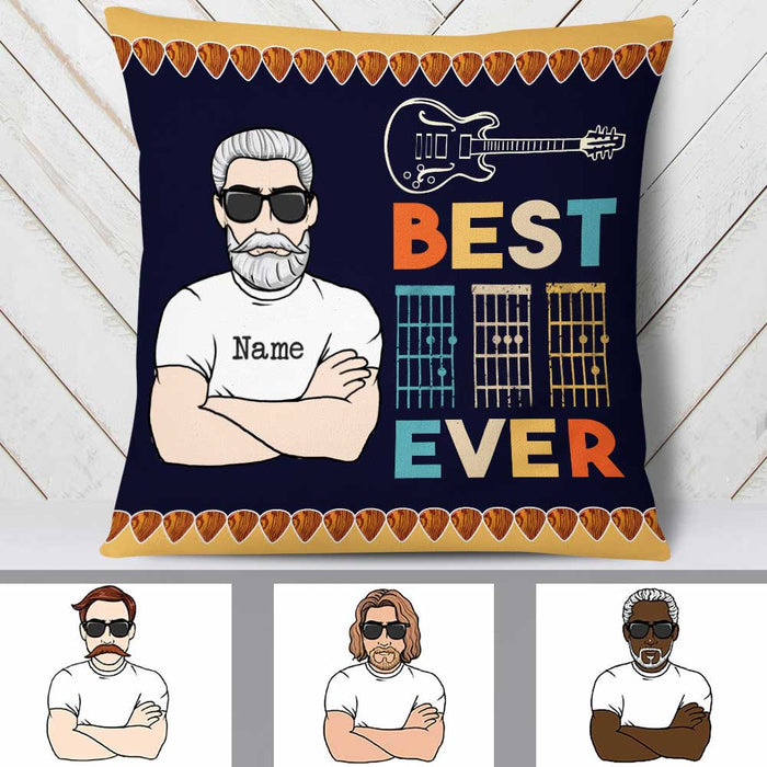 Personalized Guitar Dad Pillow JR111 95O34 1