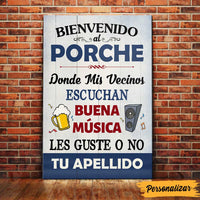 Personalized Outdoor Backyard Family Spanish Patio Poster DB278 95O47 thumb 1