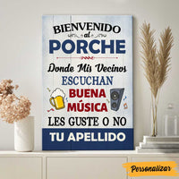 Personalized Outdoor Backyard Family Spanish Patio Poster DB278 95O47 thumb 1