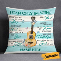 Personalized Guitar Girl Jesus Pillow JR112 95O58 thumb 1