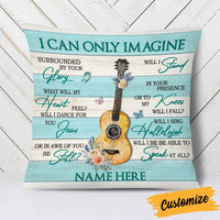 Personalized Guitar Girl Jesus Pillow JR112 95O58 thumb 1