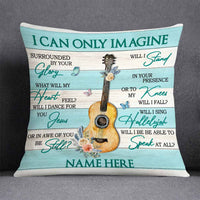 Personalized Guitar Girl Jesus Pillow JR112 95O58 thumb 1