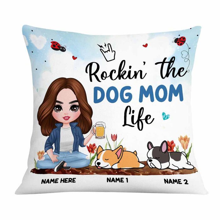 Personalized Dog Mom Pillow JR112 30O58 1