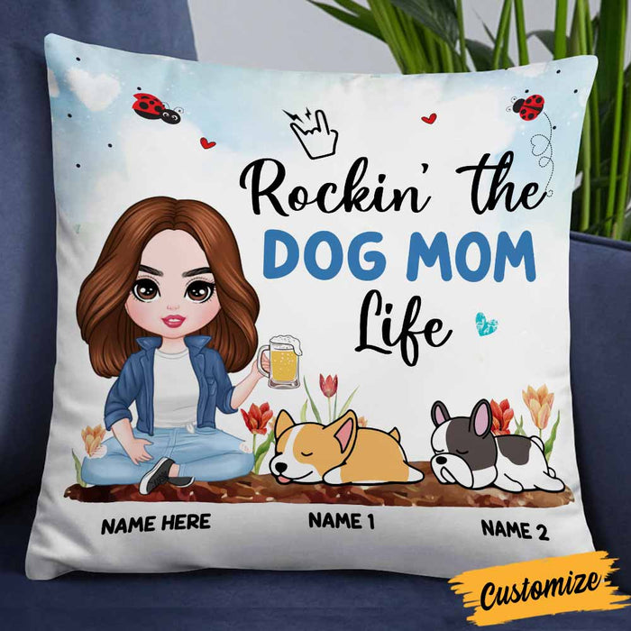 Personalized Dog Mom Pillow JR112 30O58 1