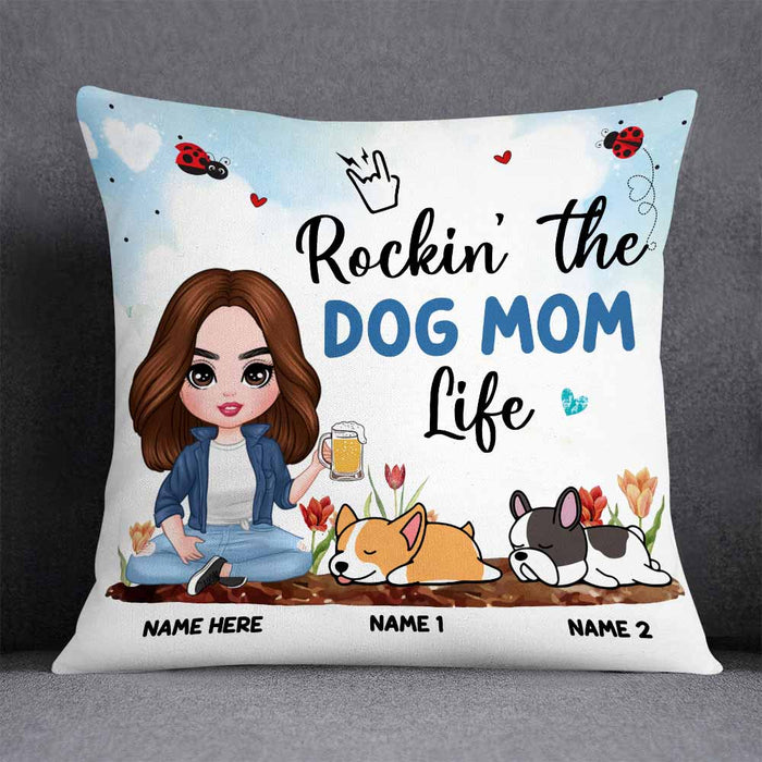 Personalized Dog Mom Pillow JR112 30O58 1