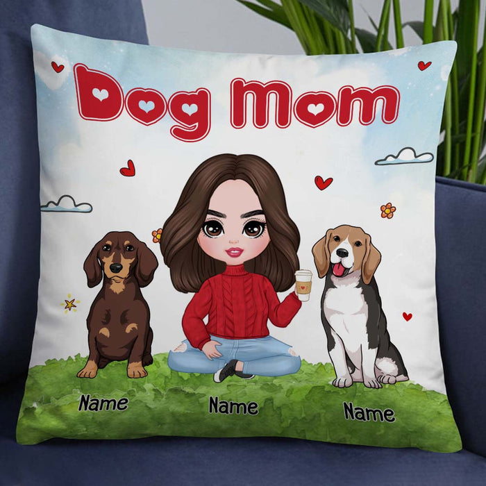 Personalized Dog Mom Pillow JR116 30O32 1