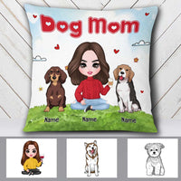 Personalized Dog Mom Pillow JR116 30O32 thumb 1