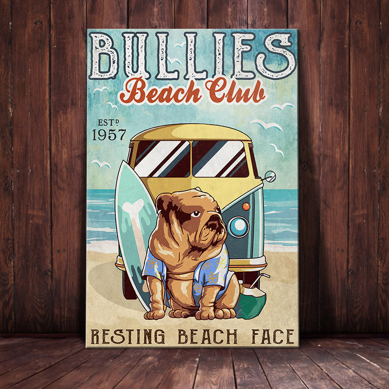 Bulldog Beach Club Canvas MR0503 85O53