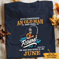 Personalized Fishing Dad Grandpa T Shirt MR241 26O47 thumb 1