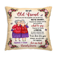 Personalized Gift To My Old Friend Polka Dot Pillow 30921 thumb 1