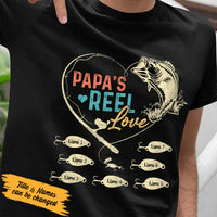 Personalized Fishing Dad Grandpa Reel Love T Shirt MY62 95O53 thumb 1