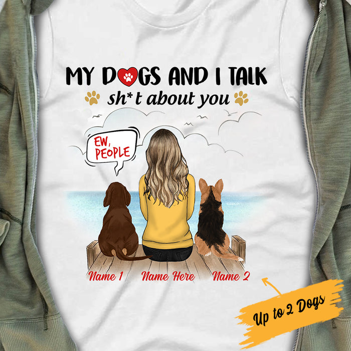 Personalized Dog Mom Talk About You T Shirt AP58 81O34 1