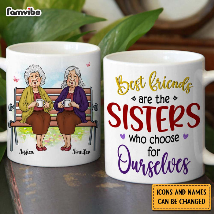 Personalized Friend Gift Friends Are The Sisters We Choose For Ourselves Mug 31036 1