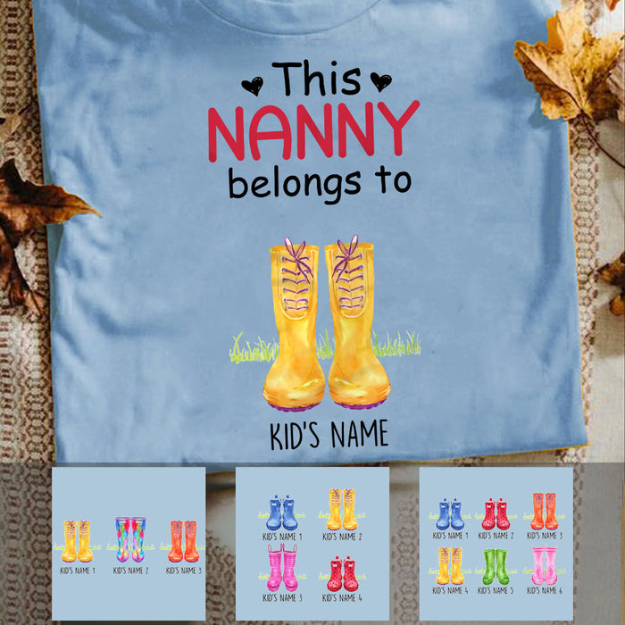 Personalized This Grandma Belongs To Boots T Shirt SB253 65O53 1