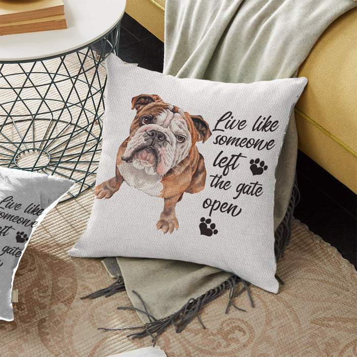 Bulldog Pillow AU0702 82O39 (Insert Included) 1