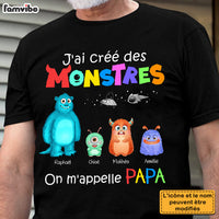 Personalized Gift For Dad French Papa Monstres Shirt - Hoodie - Sweatshirt 30204 thumb 1