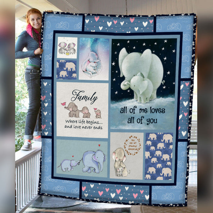 Elephant Fleece Blanket F2107 83O33 1