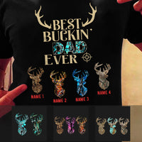 Personalized Hunting Bucking Dad Grandpa Ever T Shirt AP192 65O36 thumb 1