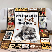 Schnauzer Dog Fleece Blanket NOV1401 85O34 thumb 1