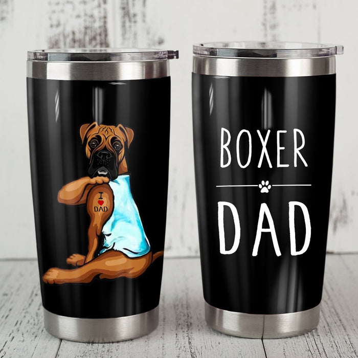 Boxer Dog Steel Tumbler SAP2403 81O36 1