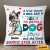 Personalized Dog Mom Happily Ever After Pillow JR115 95O57 1