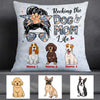 Personalized Rocking The Dog Mom Life Pillow JR116 95O57 1