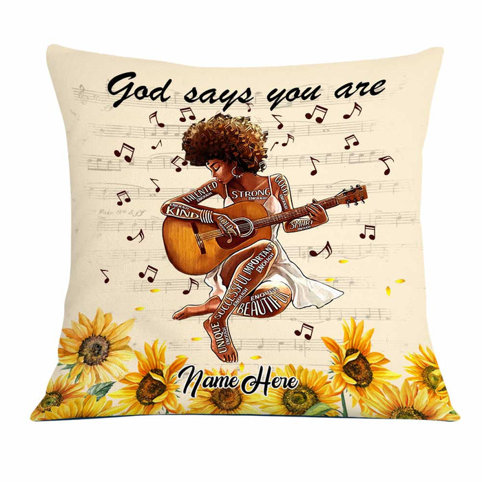 Personalized BWA Guitar Girl Pillow JR117 23O23 1