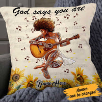Personalized BWA Guitar Girl Pillow JR117 23O23 thumb 1