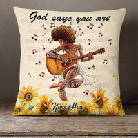 Personalized BWA Guitar Girl Pillow JR117 23O23 thumb 1