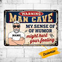 Personalized Man Cave Sense Of Humor Metal Sign JR126 95O36 thumb 1