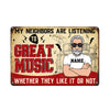 Personalized Man Cave Good Music Metal Sign JR125 95O57 1