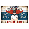 Personalized Man Cave Metal Sign JR121 24O53 1