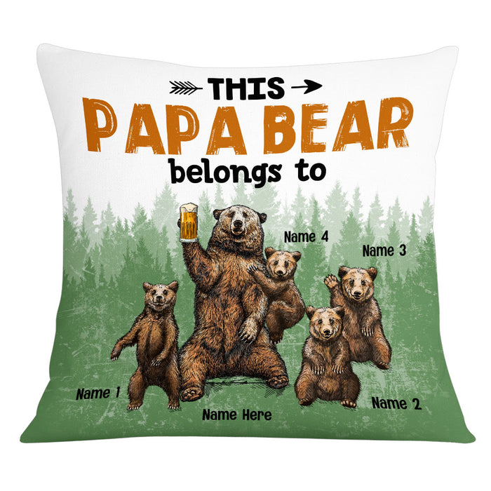 Personalized Bear Love Grandpa Pillow JR124 85O53 1