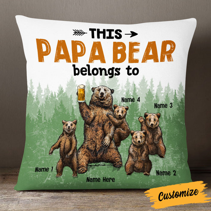 Personalized Bear Love Grandpa Pillow JR124 85O53 1