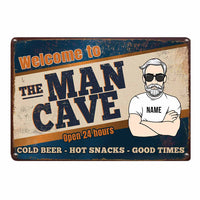 Personalized Man Cave Funny Metal Sign JR133 24O58 thumb 1