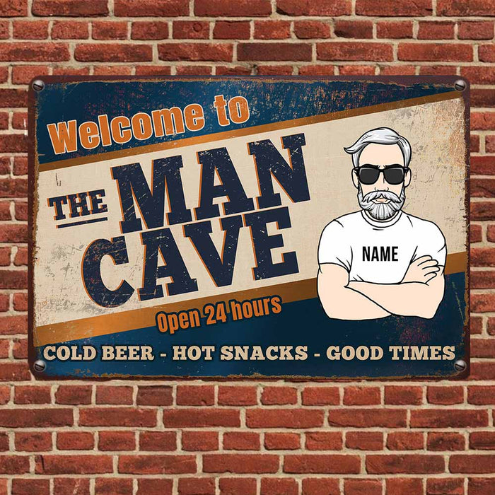 Personalized Man Cave Funny Metal Sign JR133 24O58 1