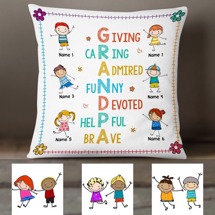 Personalized Love Grandpa Pillow JR126 24O24 1