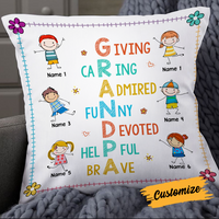 Personalized Love Grandpa Pillow JR126 24O24 thumb 1