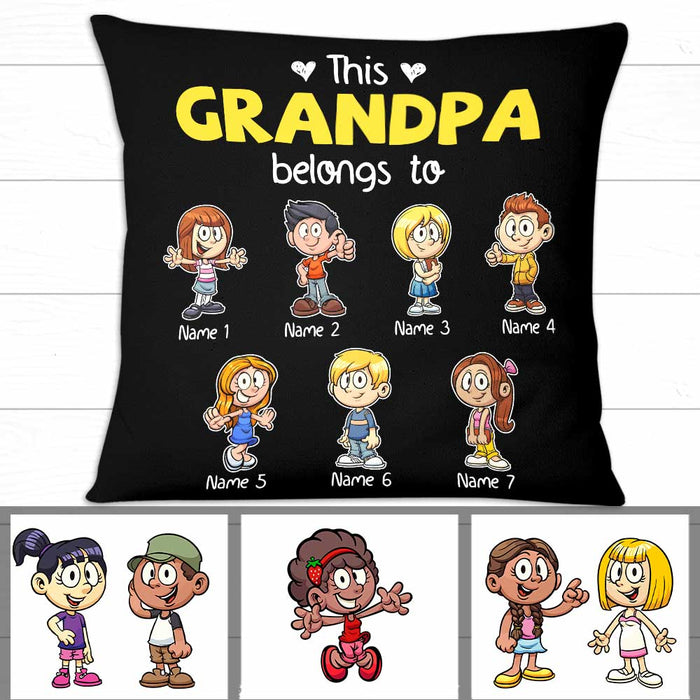 Personalized Love Dad Grandpa Grandkids Pillow JR134 24O47 1