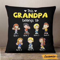 Personalized Love Dad Grandpa Grandkids Pillow JR134 24O47 thumb 1