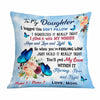 Personalized Butterfly Daughter Hug This Pillow JR123 95O47 1