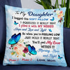 Personalized Butterfly Daughter Hug This Pillow JR123 95O47 1