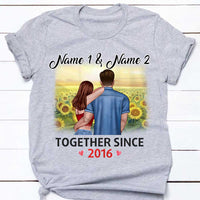 Personalized Couple Together Since T Shirt NB31 95O34 thumb 1