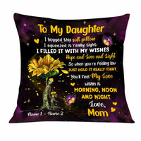 Personalized Mother Daughter Daughter Granddaughter Pillow JR124 24O23 thumb 1