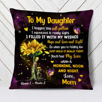 Personalized Mother Daughter Daughter Granddaughter Pillow JR124 24O23 thumb 1