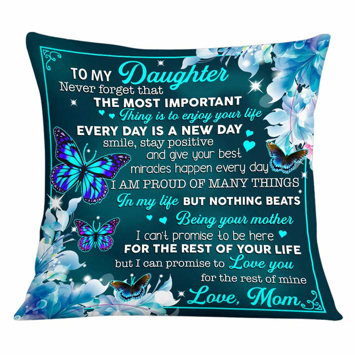 Personalized To My Daughter Pillow JR121 26O34 1