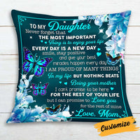 Personalized To My Daughter Pillow JR121 26O34 thumb 1
